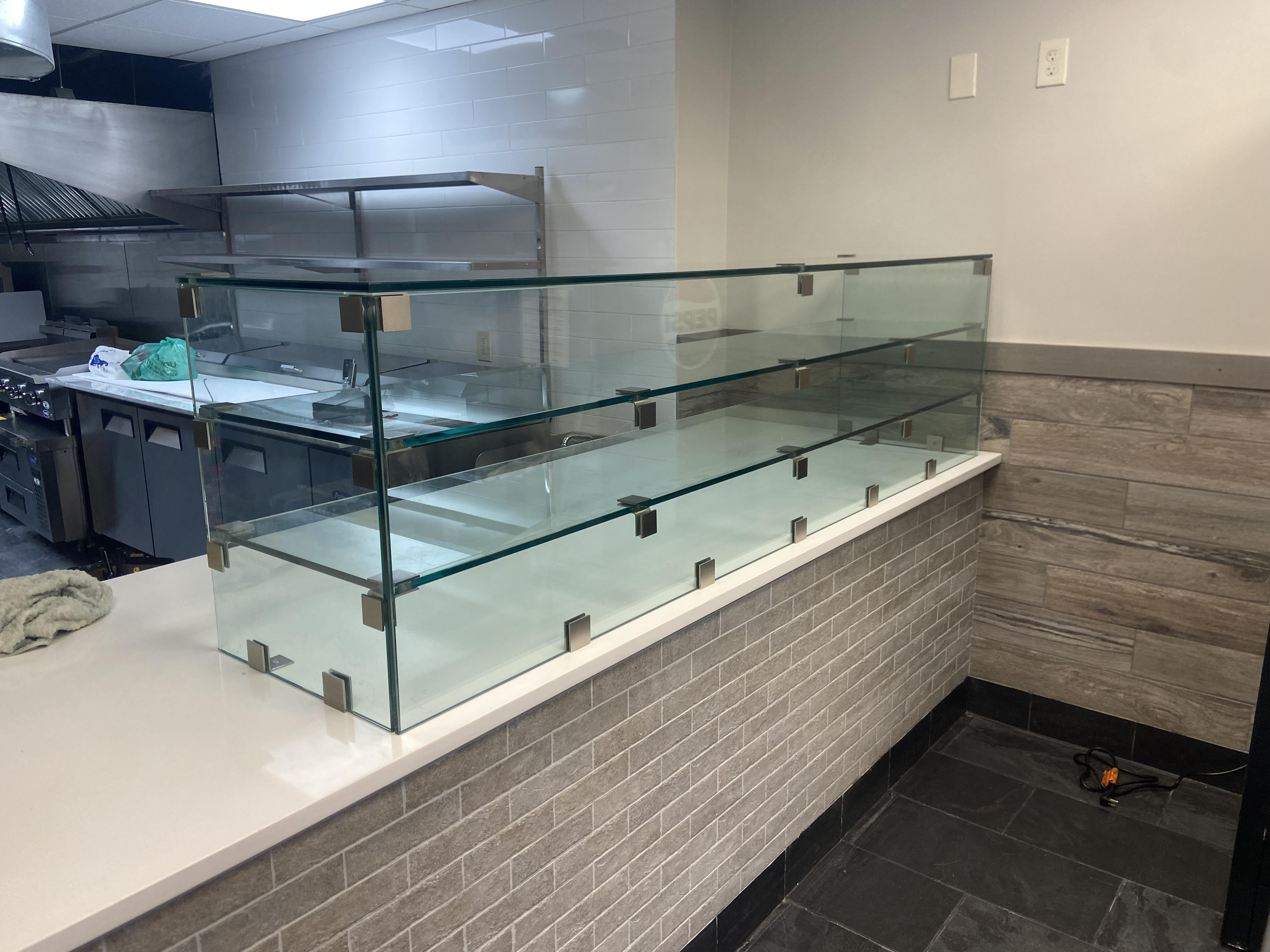 Custom Glass Display Case for a Pizzeria in Bayonne, NJ