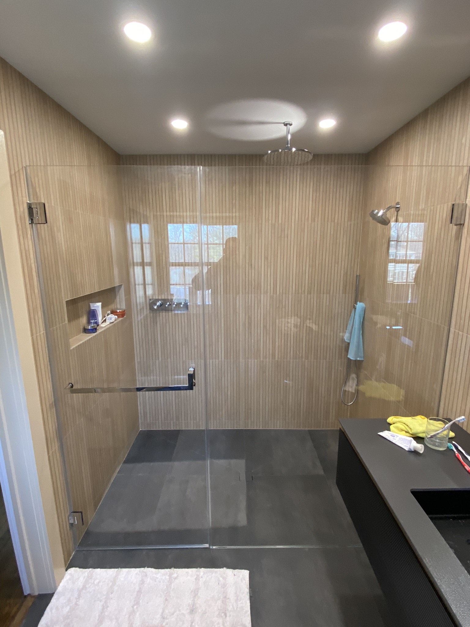 Two Custom Glass Shower Door Installations on the Same Day in Clifton, NJ